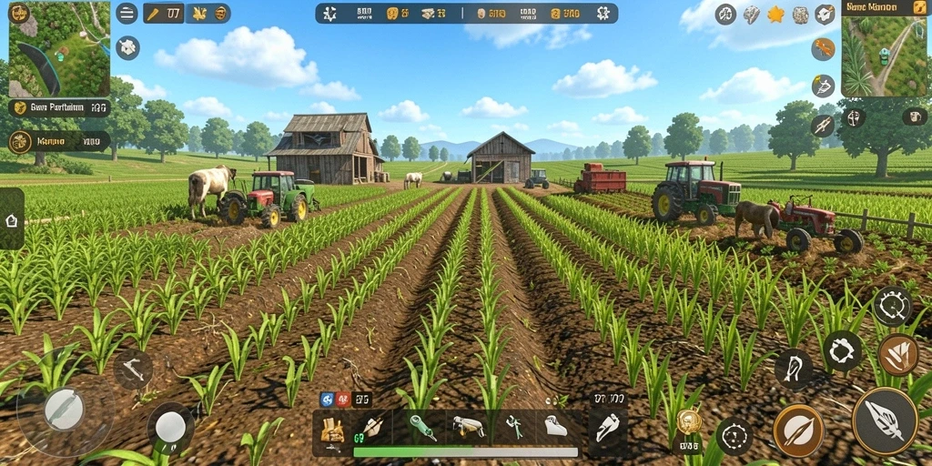 Tampilan gameplay GT777 yang menggembirakan dan interaktif di dunia pertanian.