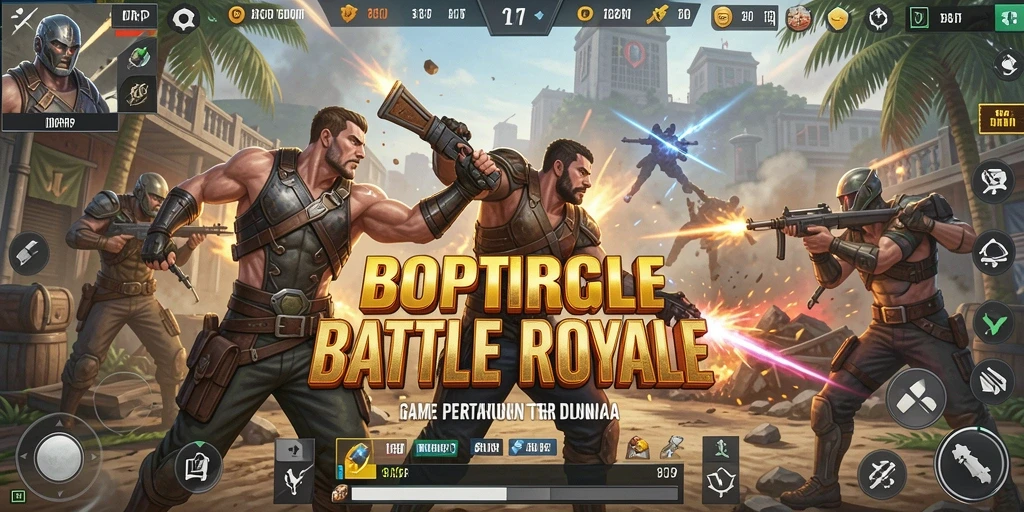 Gameplay mendebarkan di IDRRP dengan aksi Battle Royale yang seru.