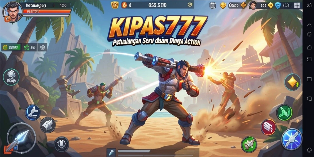Tampilan gameplay action KIPAS777 dengan grafis menakjubkan.