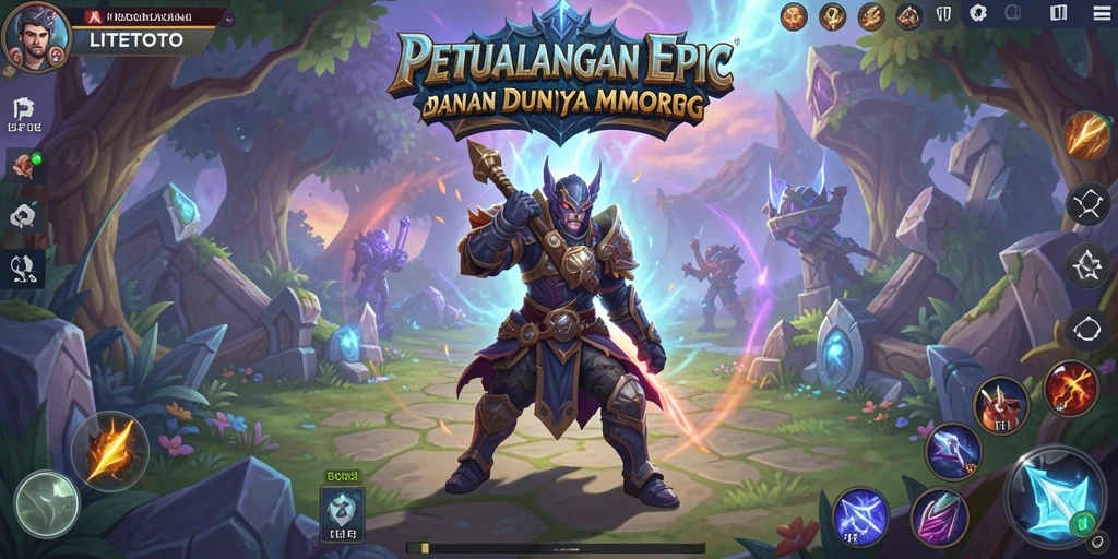Tampilan gameplay seru dalam dunia fantasi LITETOTO, penuh tantangan dan petualangan.