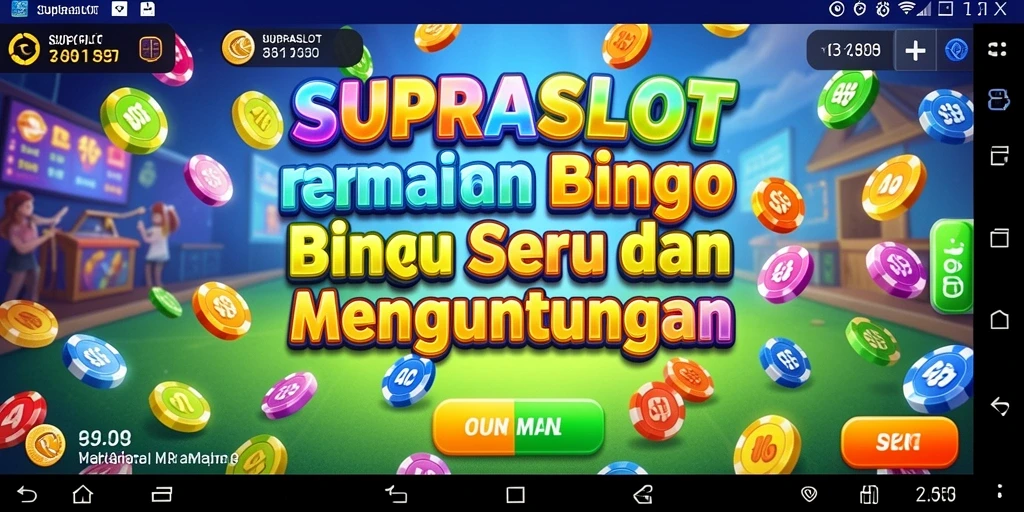 Tampilan gameplay SUPRASLOT yang seru dan interaktif dalam Bingo.
