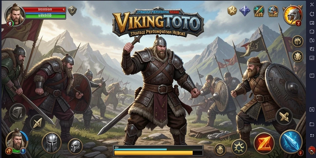 Tampilan gameplay VIKINGTOTO yang menarik dengan pertempuran strategis.